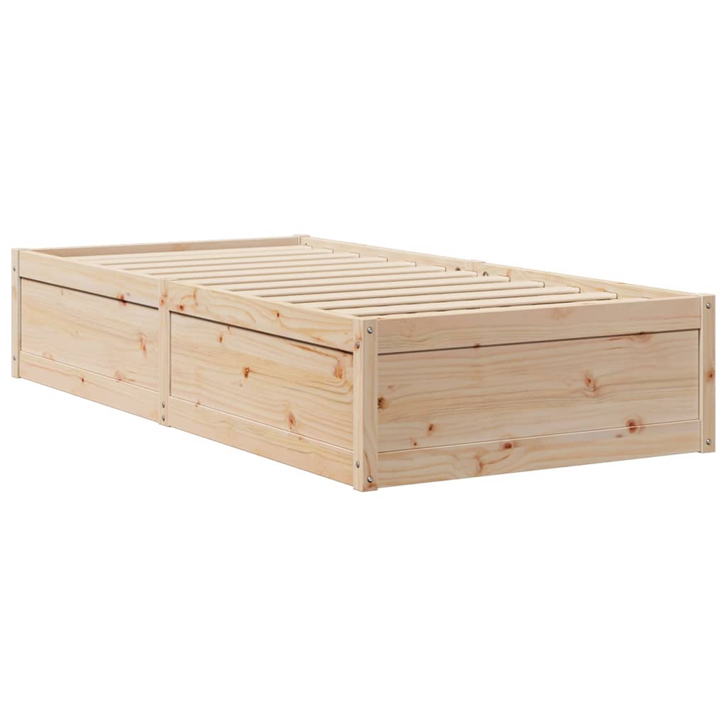 vidaXL Bed Frame without Mattress 90x200 cm Solid Wood Pine