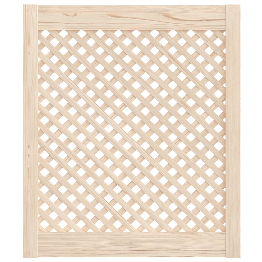 vidaXL Cabinet Doors Lattice Design 2 pcs 59.5x69 cm Solid Wood Pine