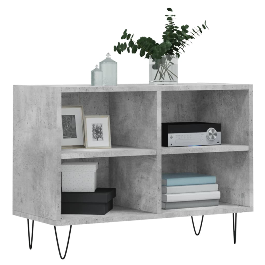 vidaXL TV Cabinet Concrete Grey 69.5x30x50 cm Engineered Wood