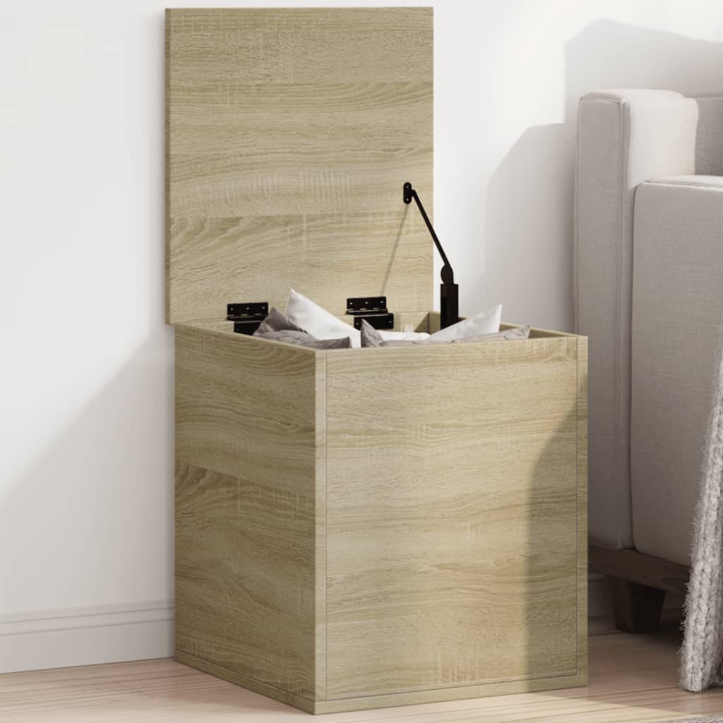 vidaXL Storage Box Sonoma Oak 40x42x46 cm Engineered Wood