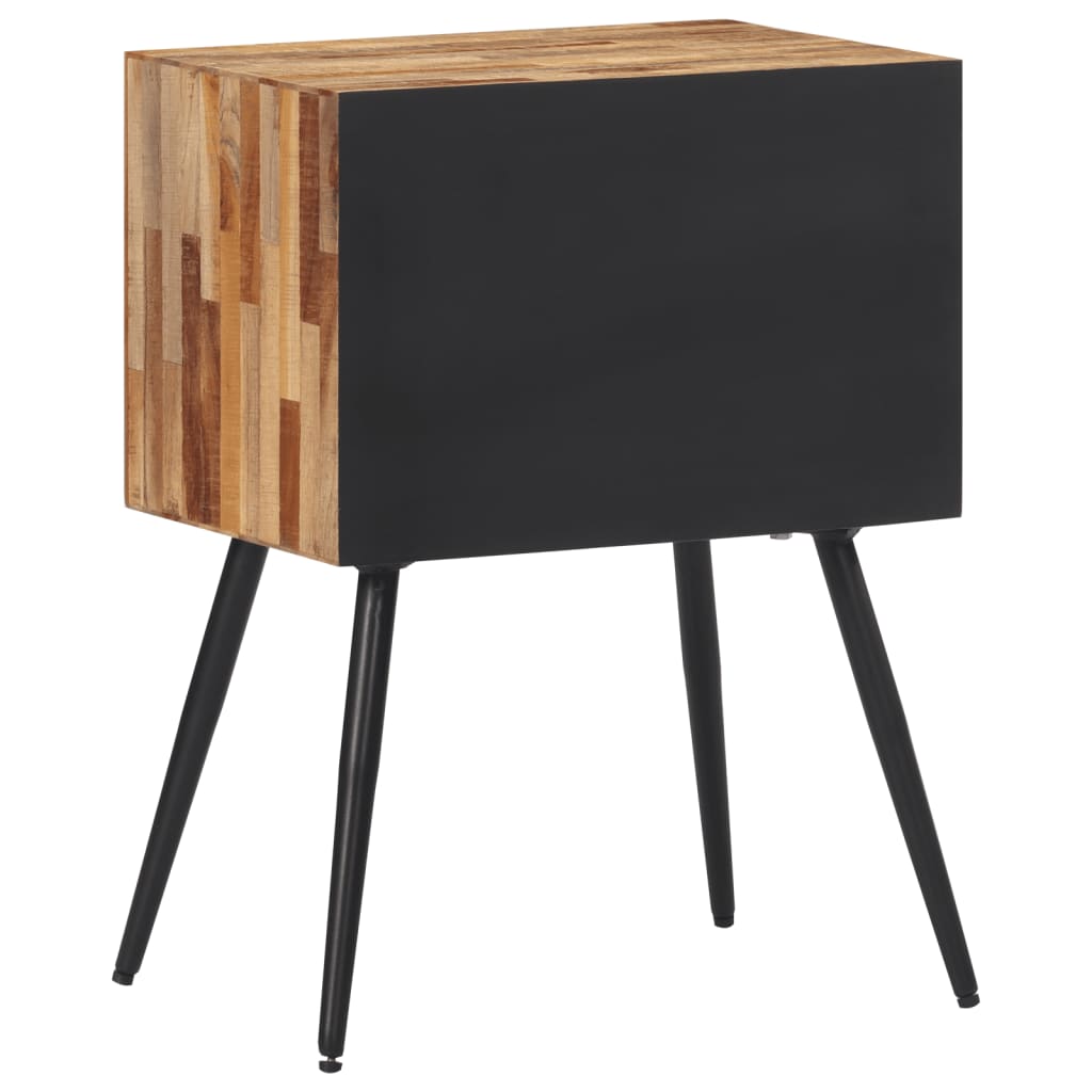 vidaXL Bedside Cabinet 47x31.5x60 cm Solid Wood Teak