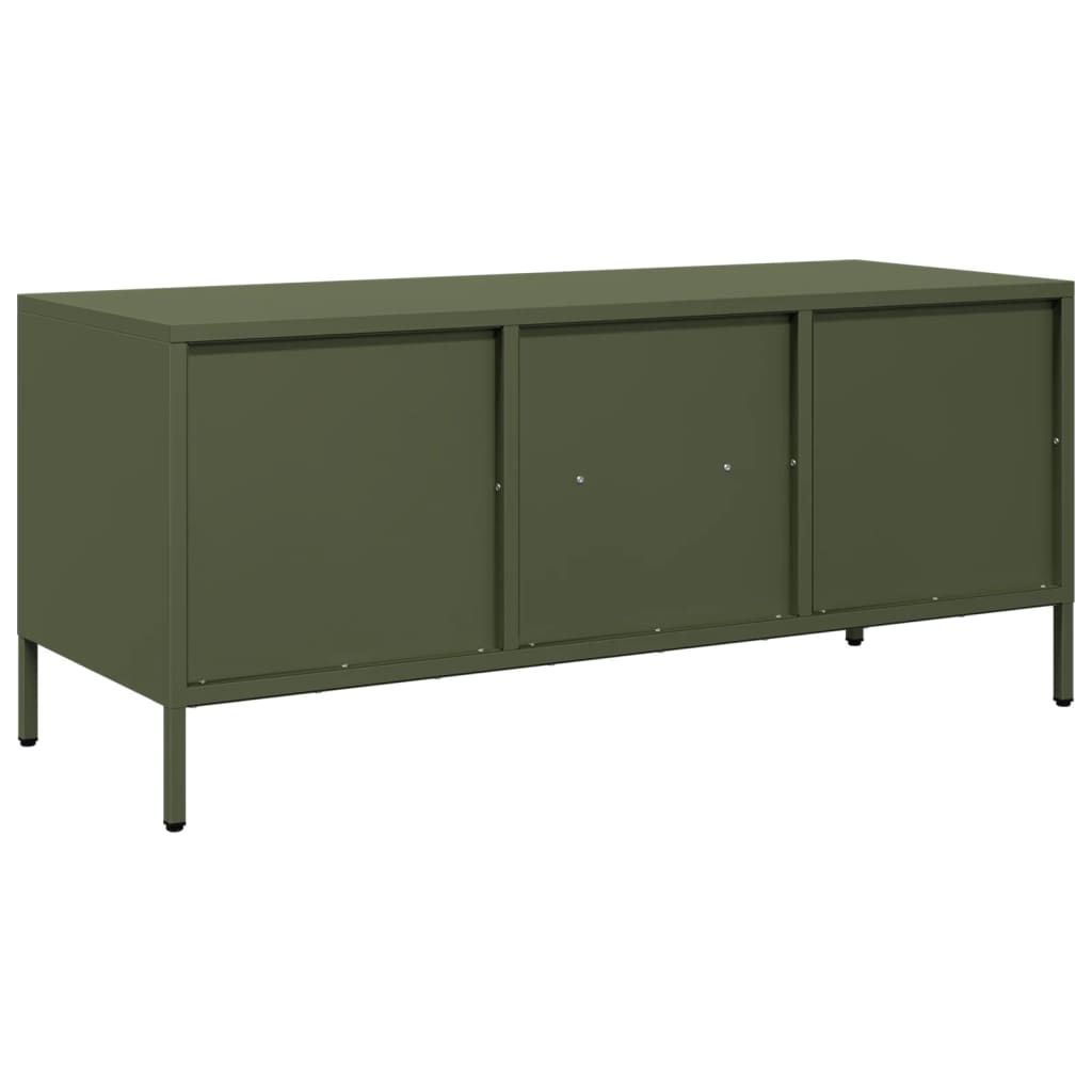 vidaXL TV Cabinet Olive Green 101.5x39x43.5 cm Cold-rolled Steel