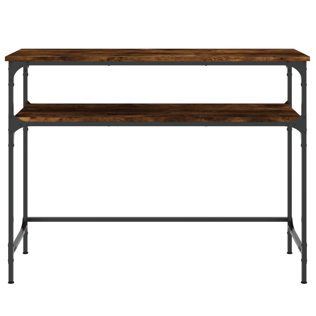 vidaXL Console Table Smoked Oak 100x35.5x75 cm Engineered Wood