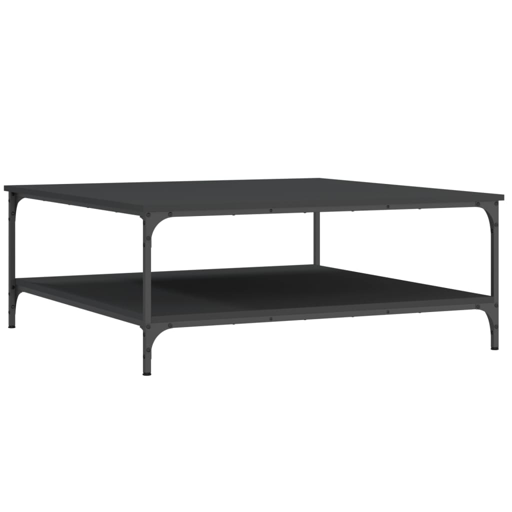 vidaXL Coffee Table Black 100x100x40 cm Engineered Wood