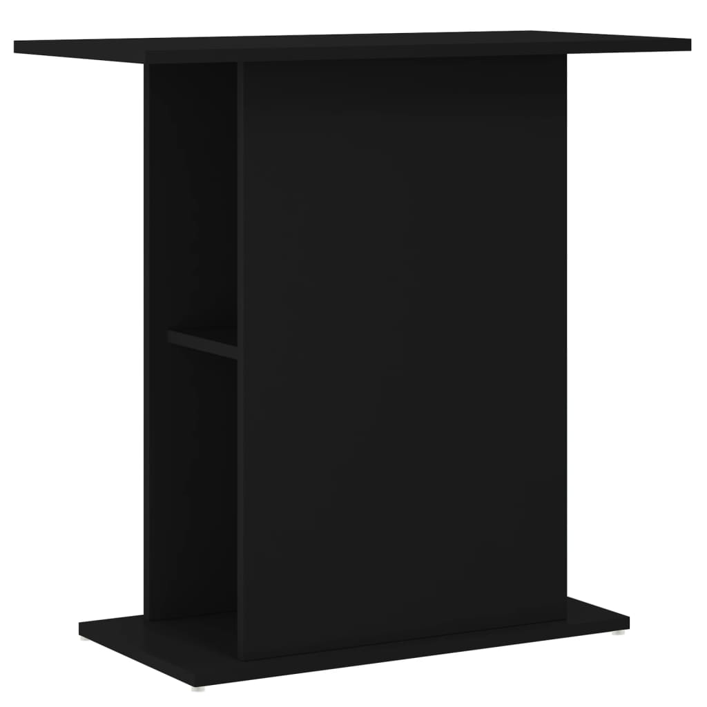 vidaXL Aquarium Stand Black 75x36x72.5 cm Engineered Wood