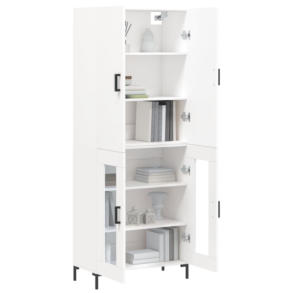 vidaXL Highboard White 69.5x34x180 cm Engineered Wood