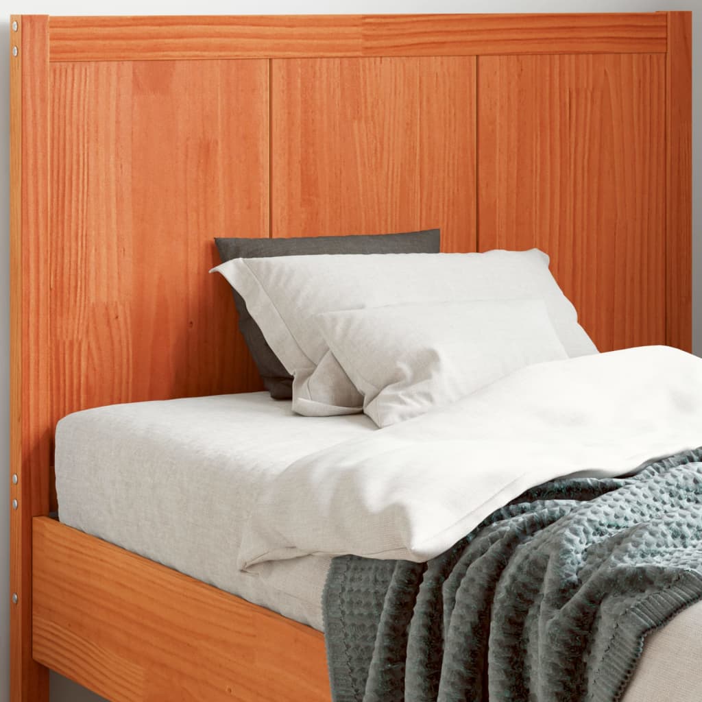 vidaXL Headboard Wax Brown 100 cm Solid Wood Pine