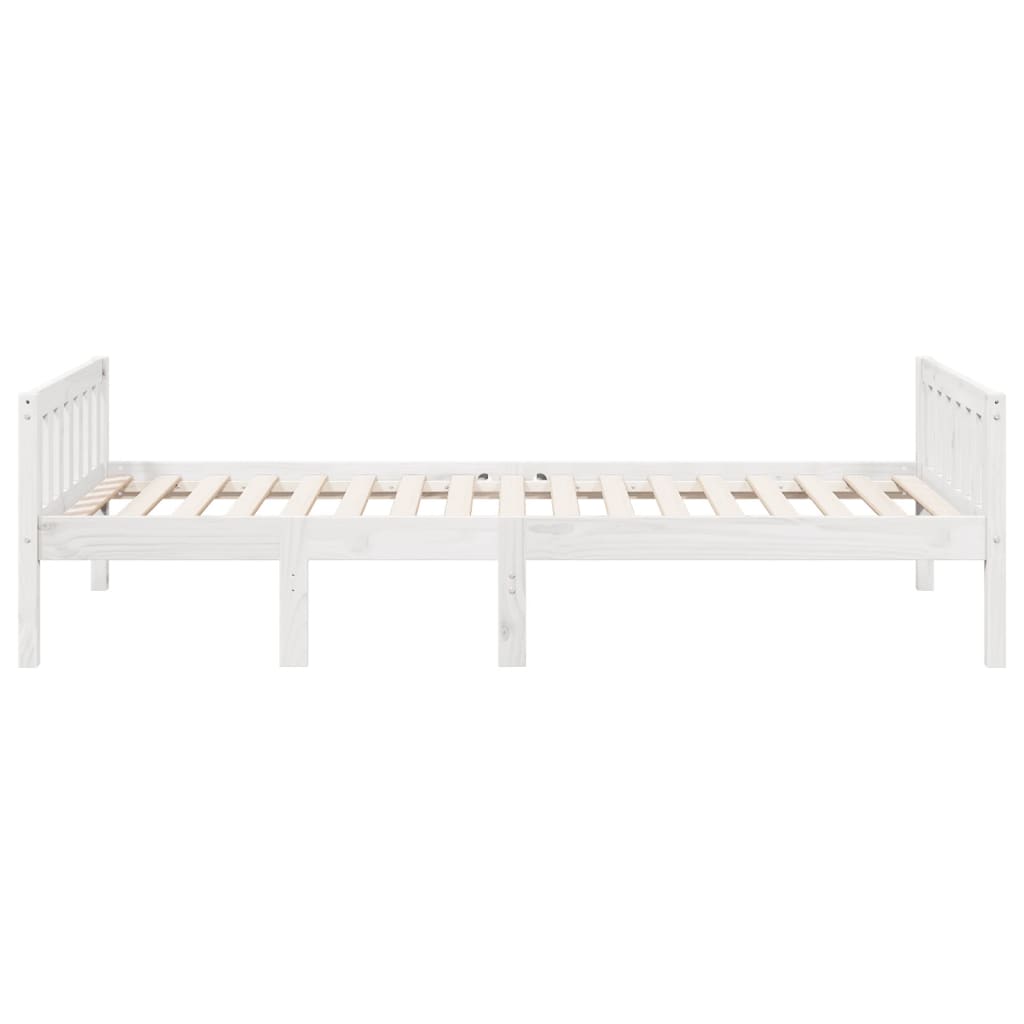 vidaXL Children's Bed without Mattress White 75x190 cm Solid Wood Pine