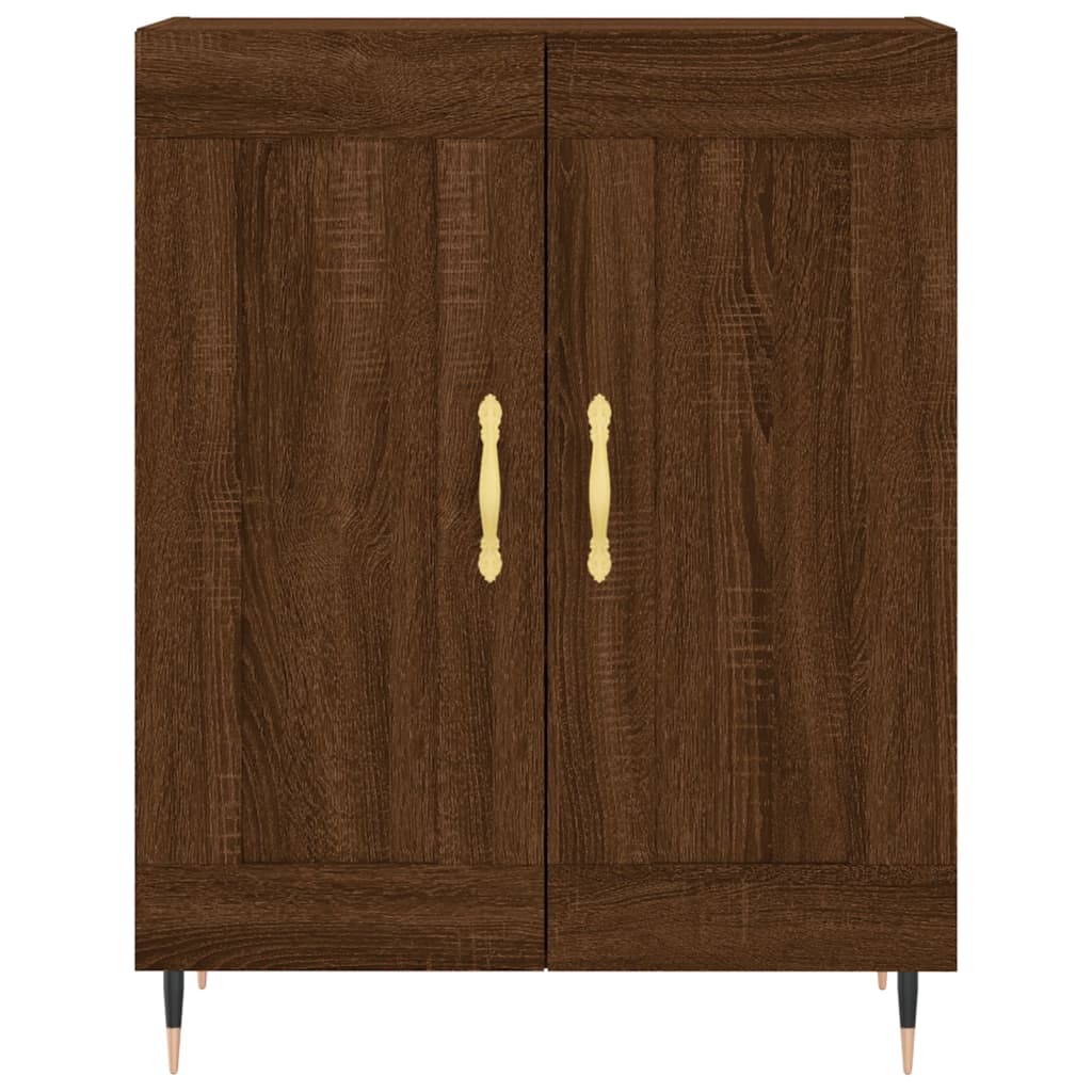 vidaXL Highboard Brown Oak 69.5x34x180 cm Engineered Wood