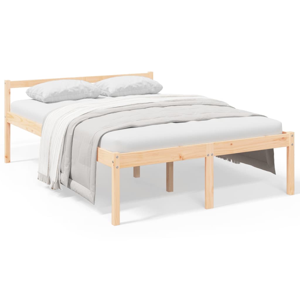 vidaXL Senior Bed without Mattress 120x200 cm Solid Wood Pine