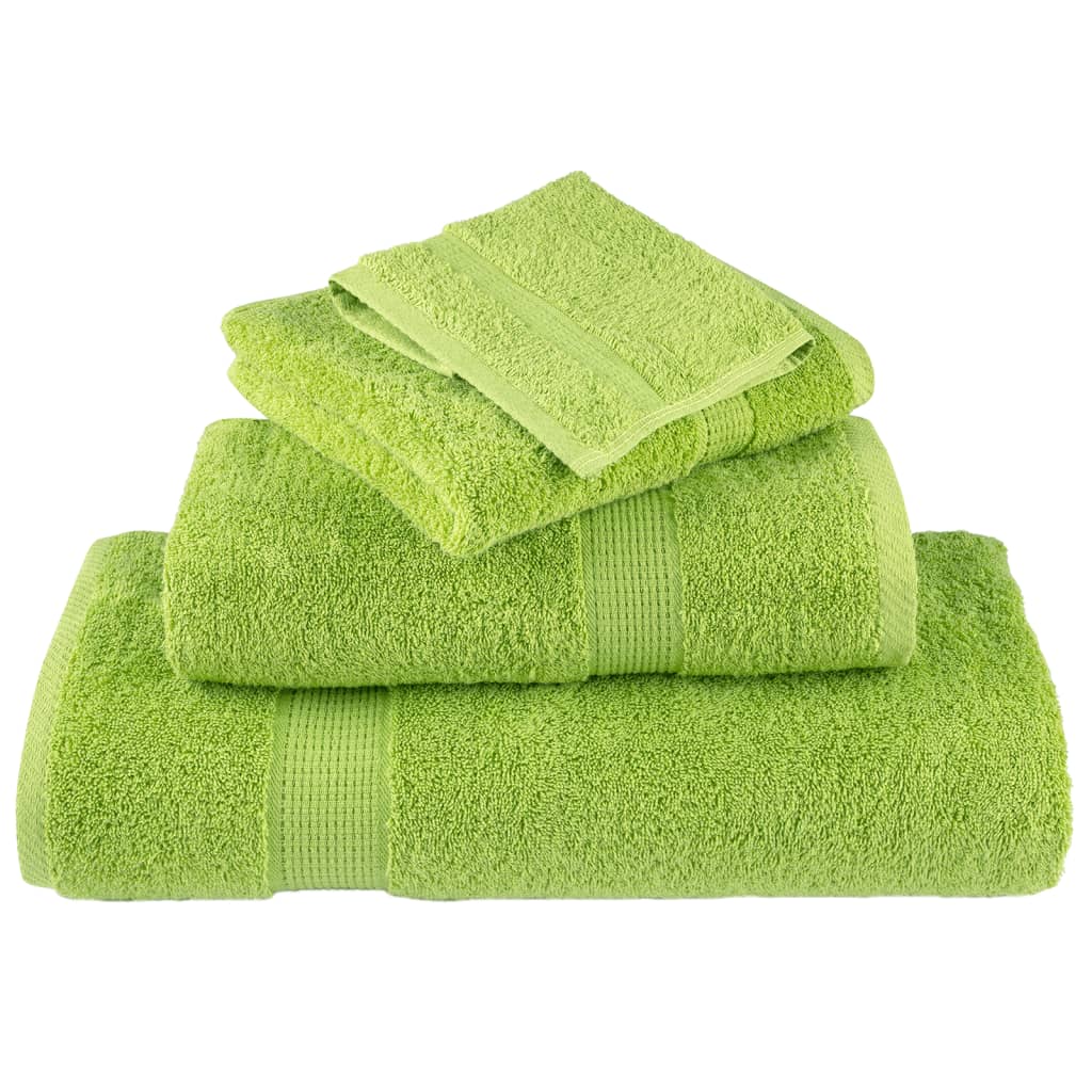 vidaXL Premium Hand Towels SOLUND 10 pcs Apple Green 50x100 cm 600 gsm