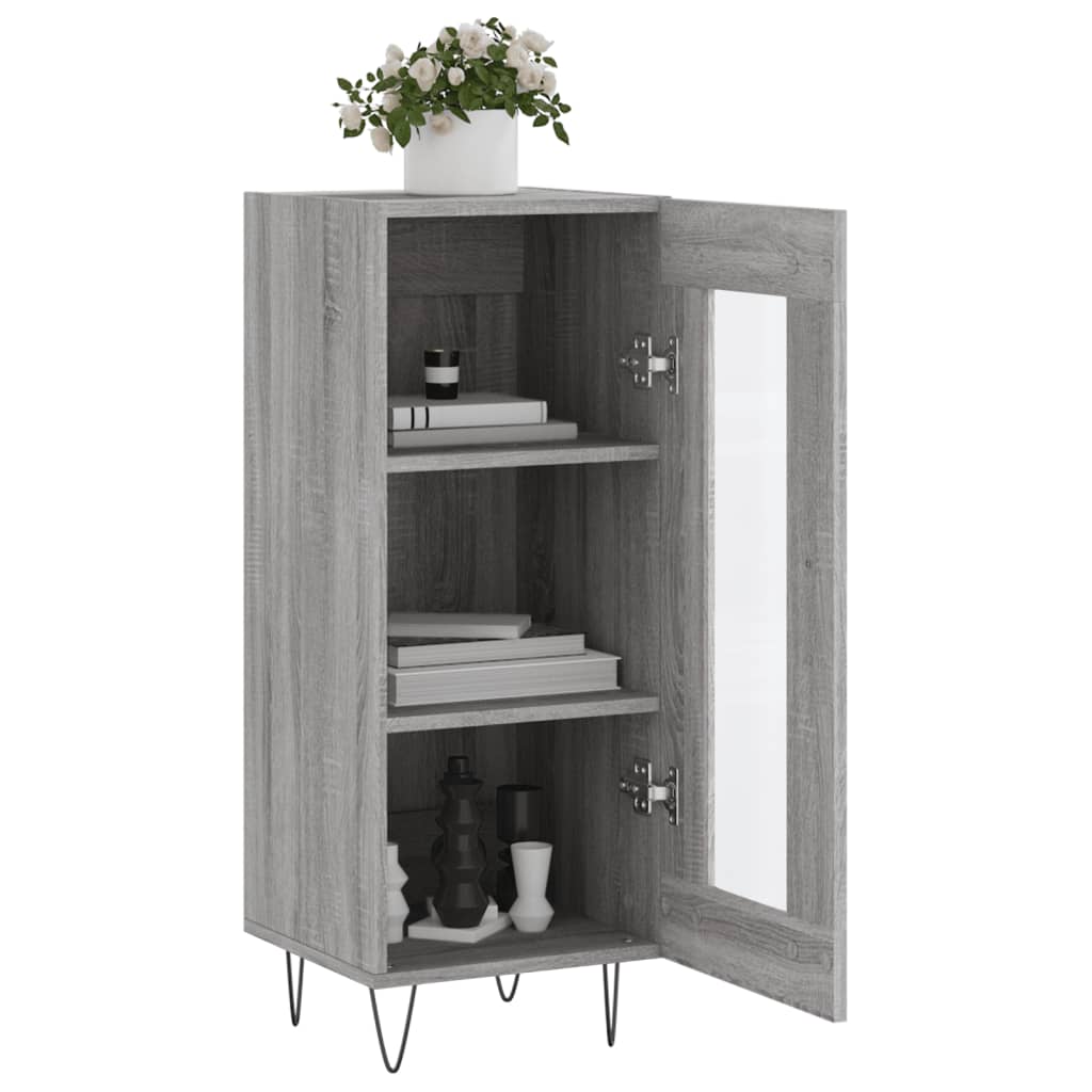 vidaXL Sideboard Grey Sonoma 34.5x34x90 cm Engineered Wood