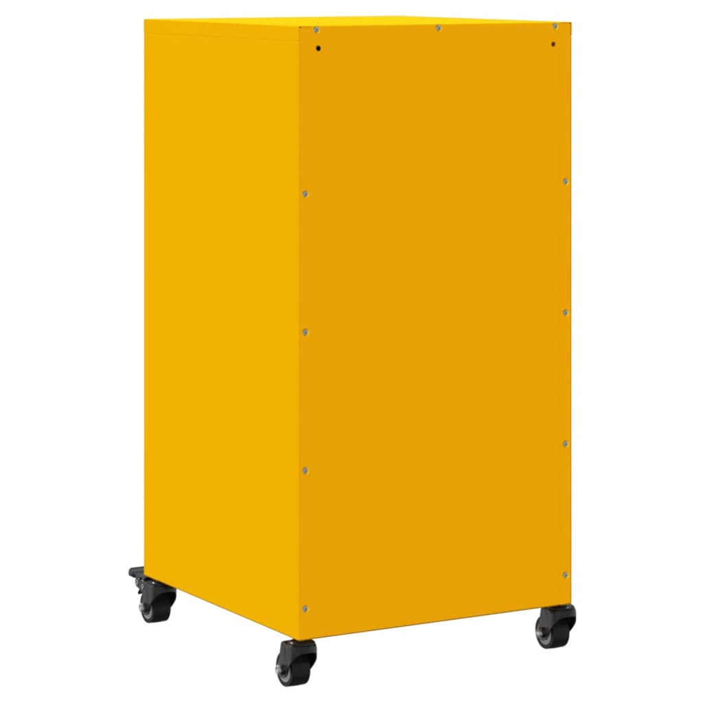 vidaXL Sideboard Mustard Yellow 36x39x72 cm Steel