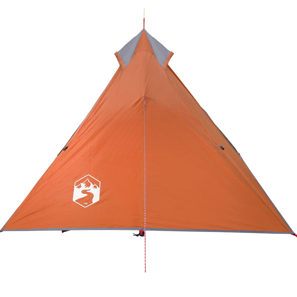 vidaXL Camping Tent Tipi 1-Person Orange Waterproof