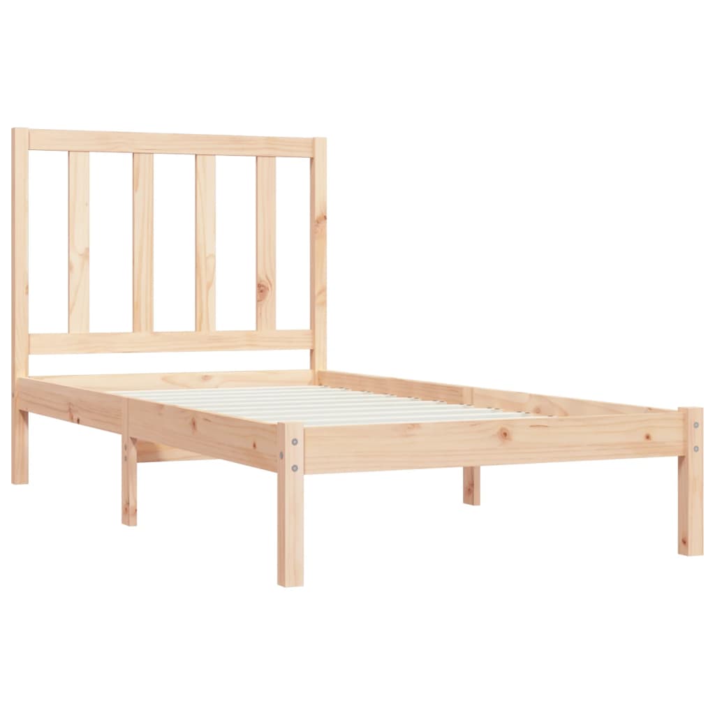 vidaXL Bed Frame without Mattress Solid Wood Pine 90x200 cm