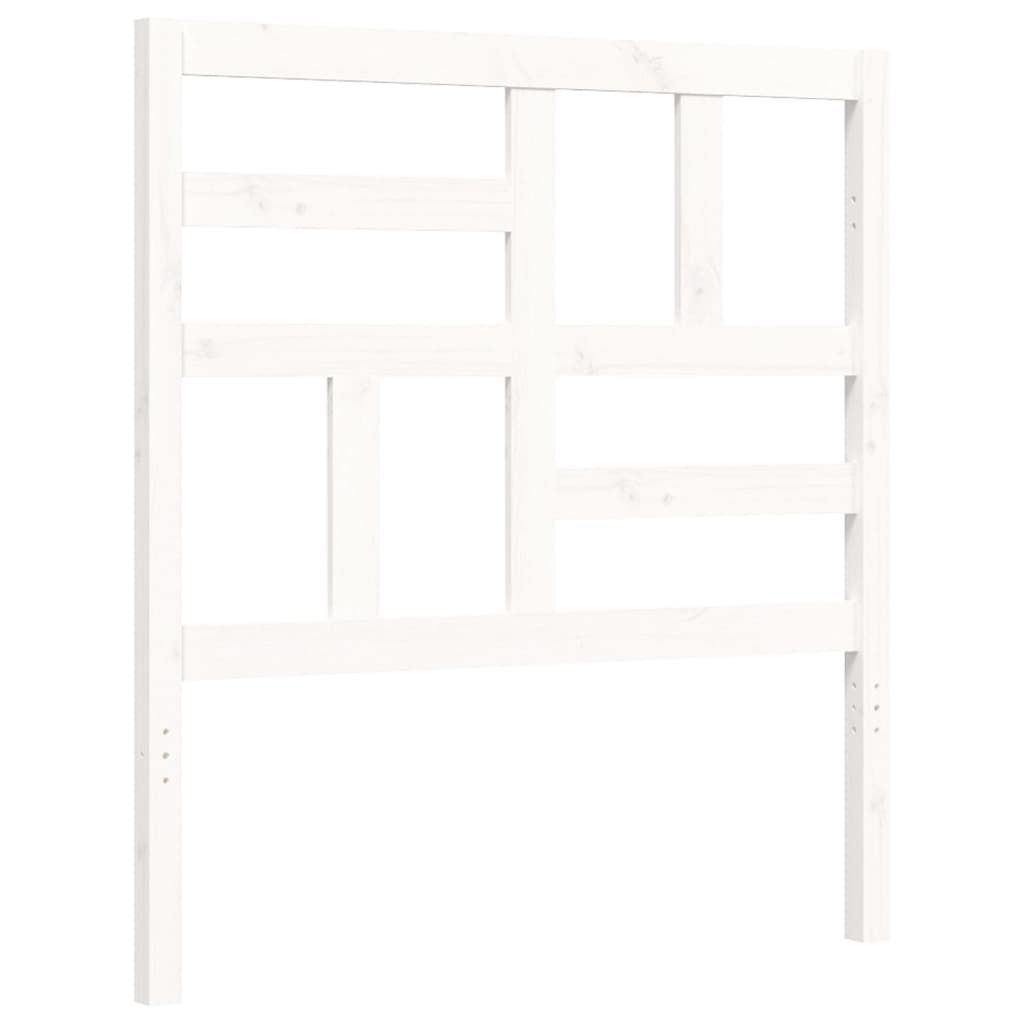 vidaXL Bed Frame without Mattress White 90x200 cm Solid Wood Pine