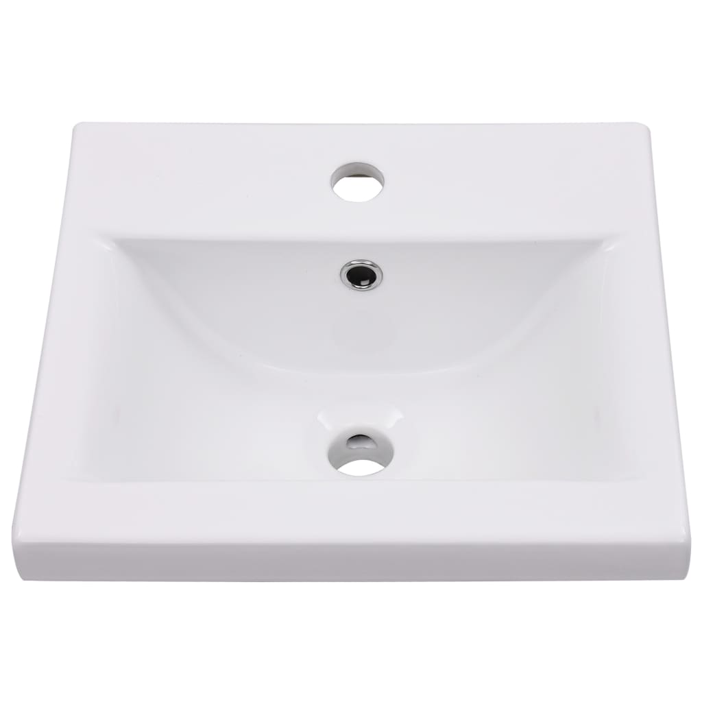 vidaXL Sink Cabinet with Built-in Basin White Engineered Wood