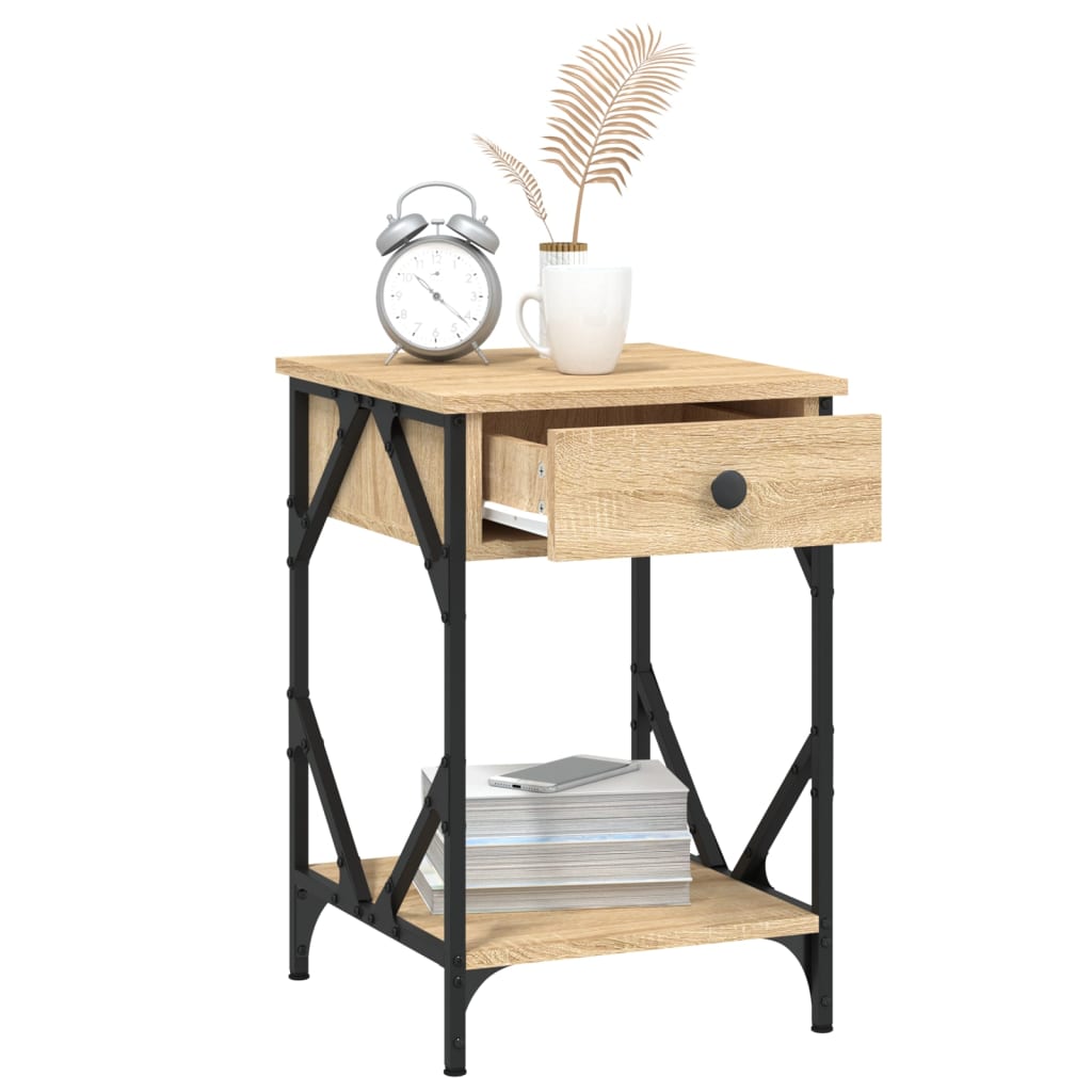 vidaXL Bedside Cabinet Sonoma Oak 40x42x60 cm Engineered Wood