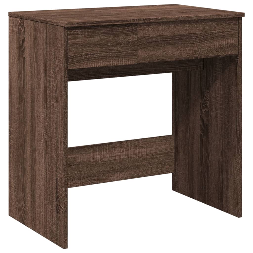 vidaXL Dressing Table with Mirror Brown Oak 73x46.5x120 cm