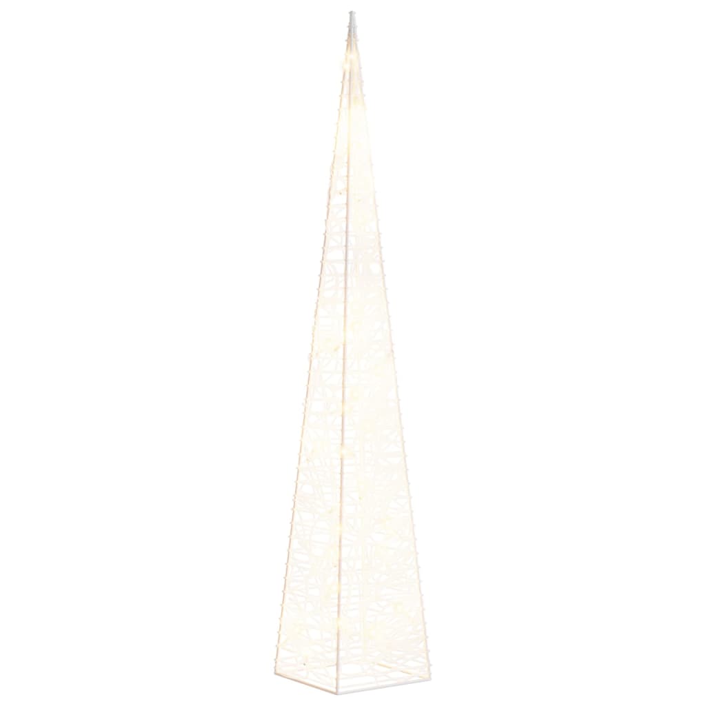 vidaXL Christmas Light Cone 30 LEDs Warm White 60 cm Acrylic