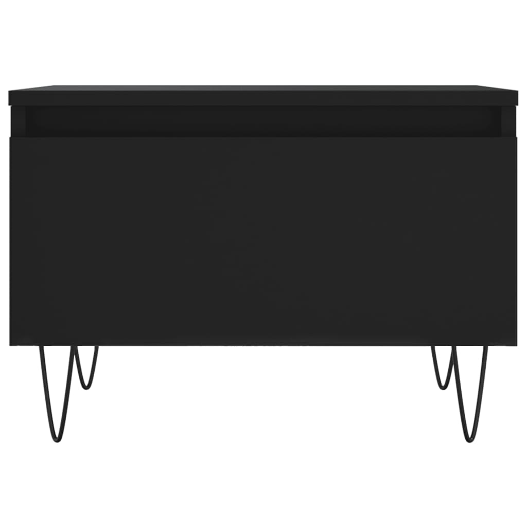 vidaXL Coffee Table Black 50x46x35 cm Engineered Wood