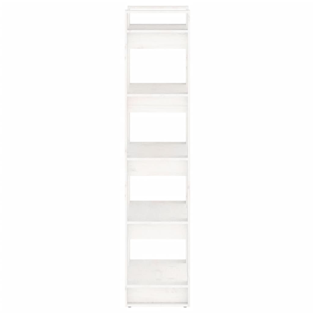 vidaXL Book Cabinet/Room Divider White 60x35x160 cm Solid Wood