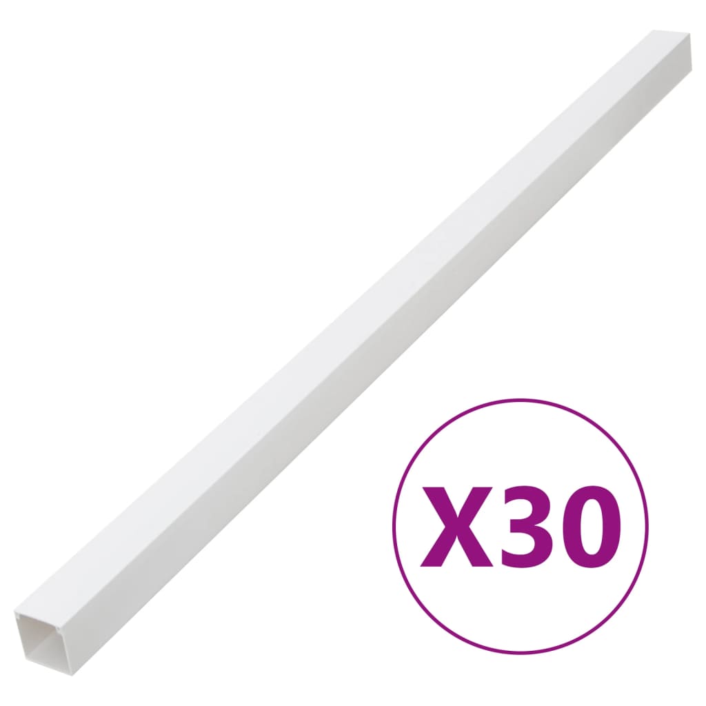 vidaXL Cable Trunking 100x40 mm 30 m PVC