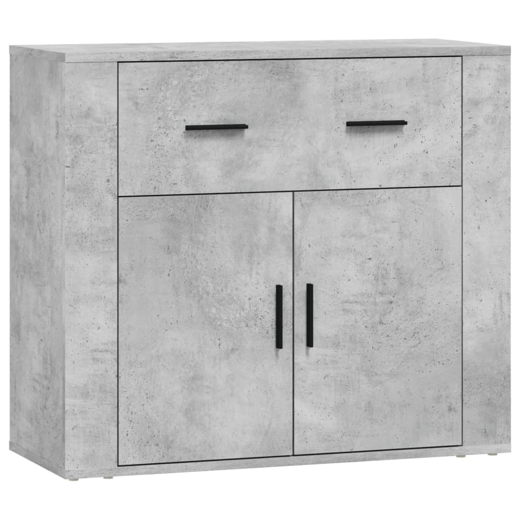 vidaXL Sideboards 3 pcs Concrete Grey Engineered Wood