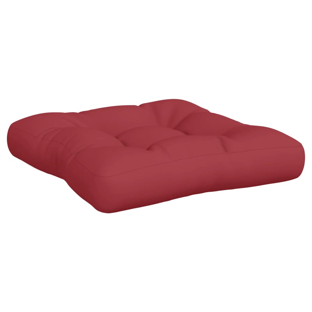 vidaXL Pallet Cushions 3 pcs Wine Red Fabric