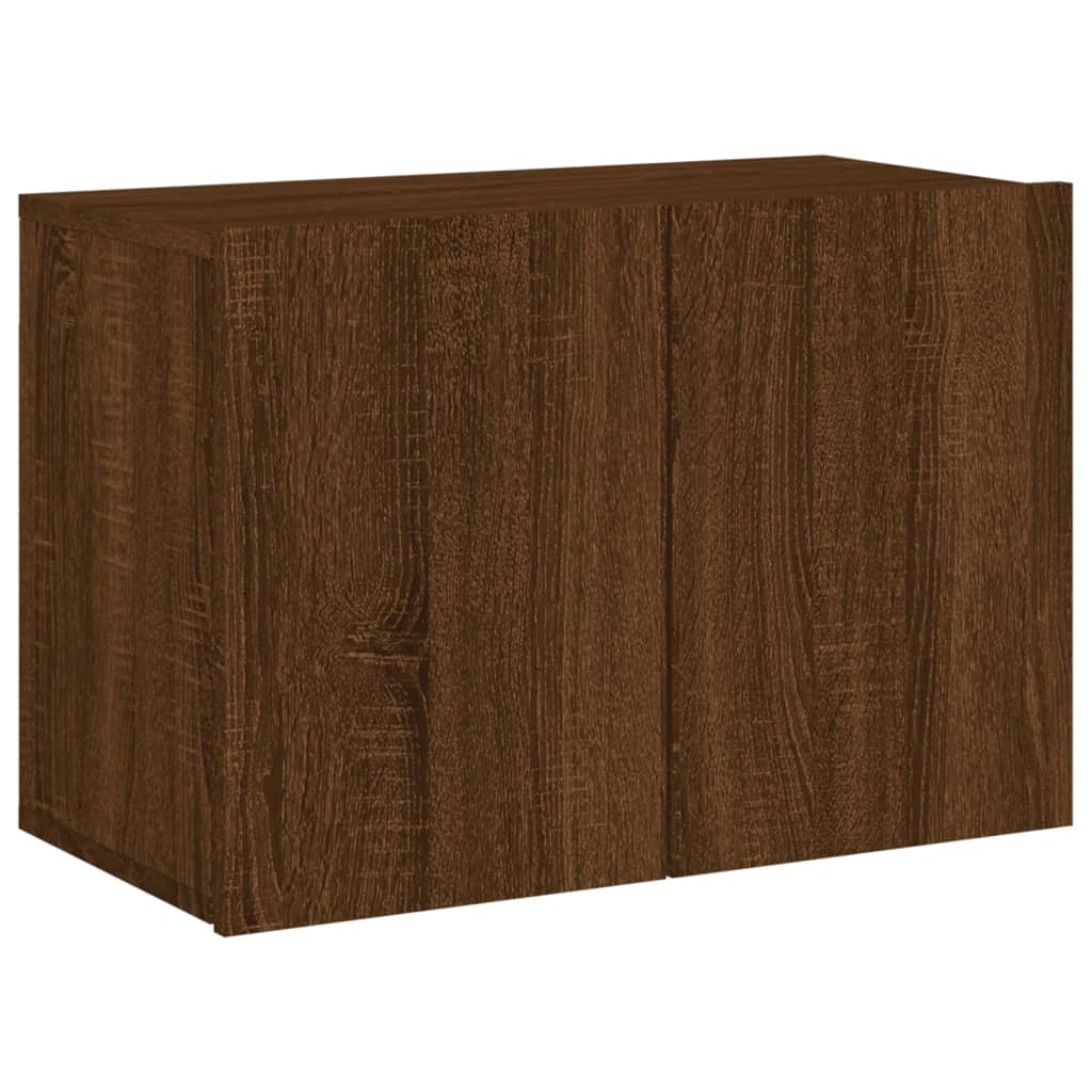 vidaXL 6 Piece TV Wall Units Brown Oak Engineered Wood