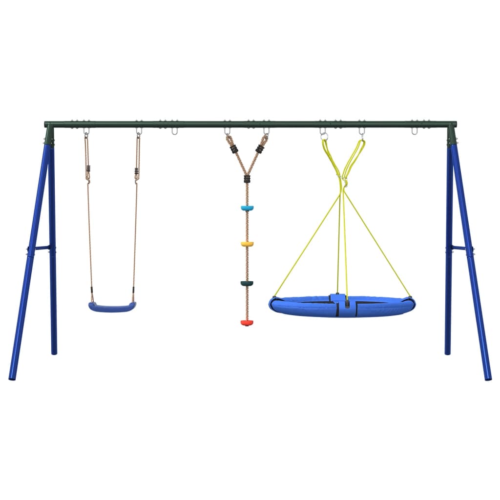 vidaXL Outdoor Swing Set with Swing, Disc Swing, Saucer Swing