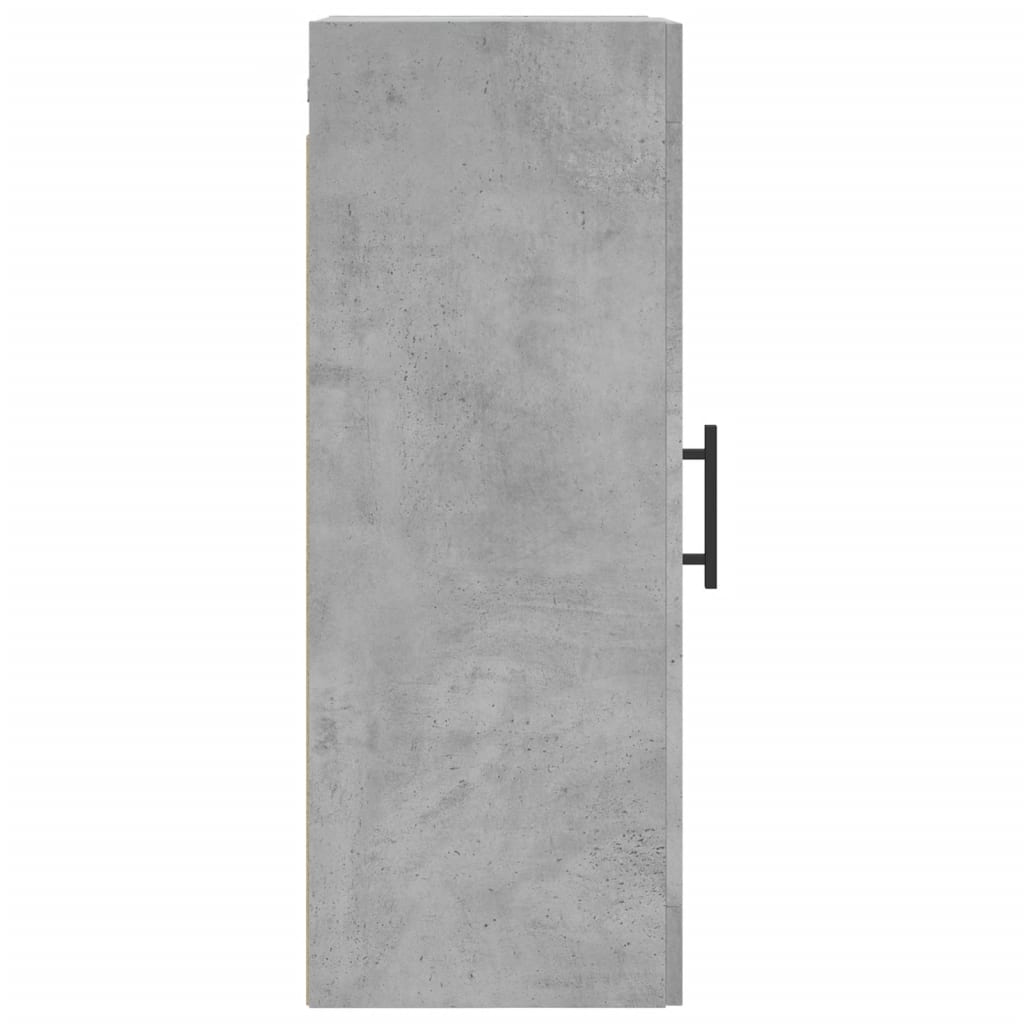 vidaXL Wall Mounted Cabinet Concrete Grey 34.5x34x90 cm