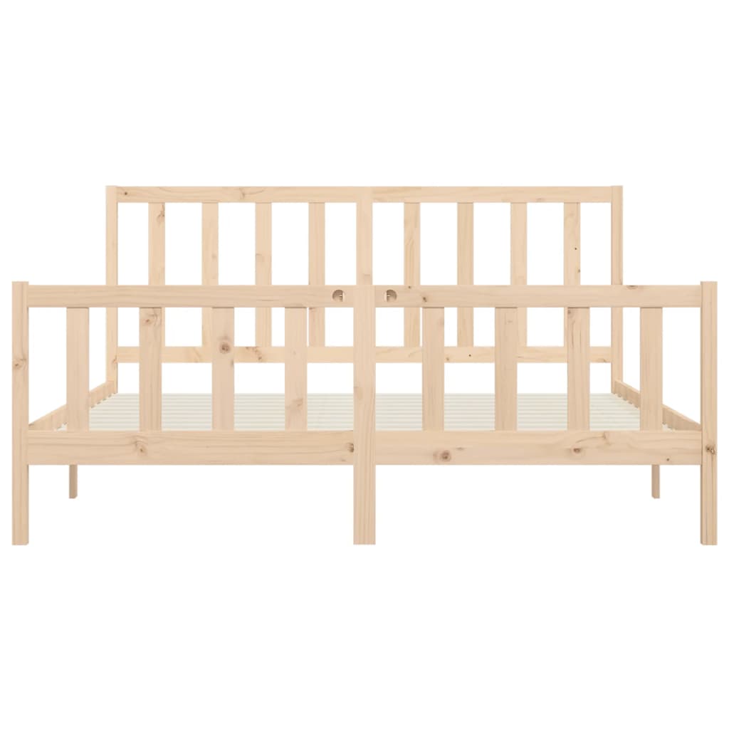 vidaXL Bed Frame without Mattress 200x200 cm Solid Wood