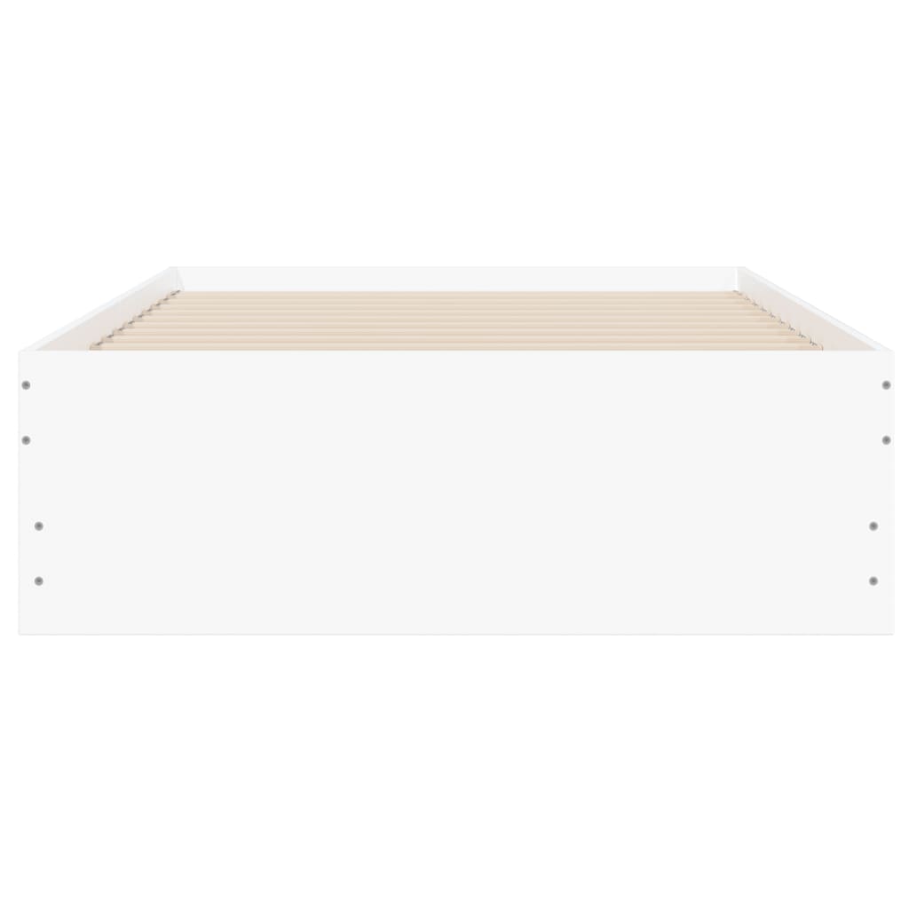 vidaXL Bed Frame with Drawers without Mattress White 75x190 cm Small Single