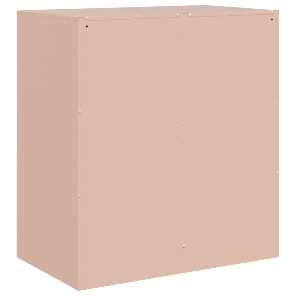 vidaXL Sideboard Pink 67x39x73 cm Steel