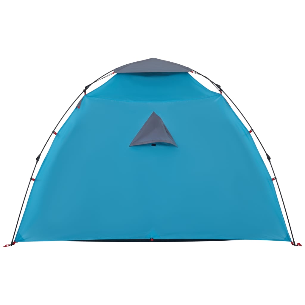 vidaXL Camping Tent Dome 4-Person Blue Quick Release