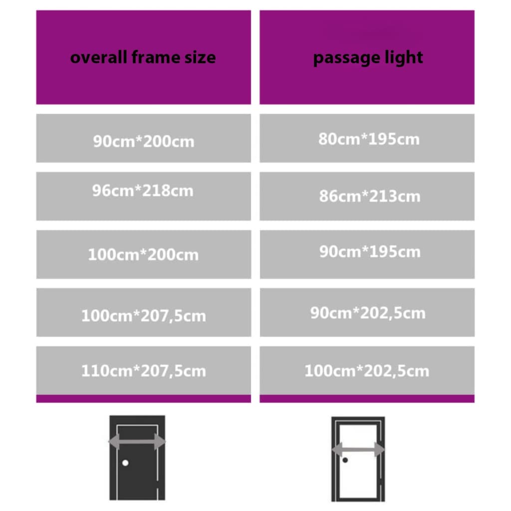 vidaXL Front Door White 90x200 cm Aluminium