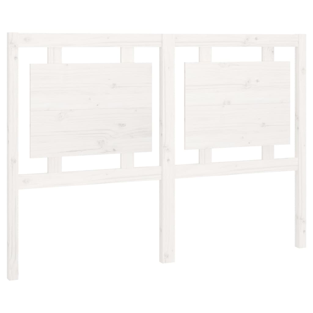 vidaXL Bed Headboard White 140.5x4x100 cm Solid Pine Wood