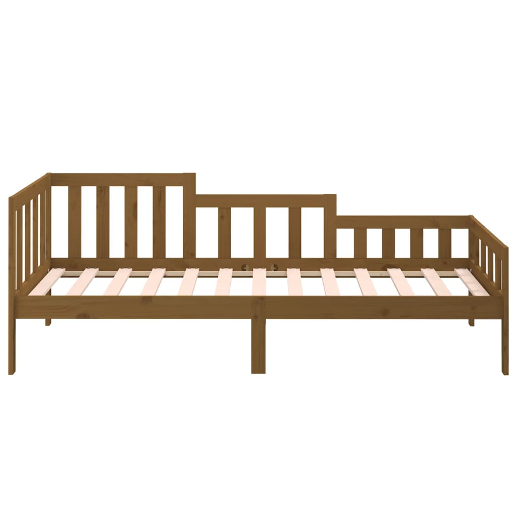 vidaXL Day Bed without Mattress Honey Brown 90x190 cm Single Solid Wood Pine