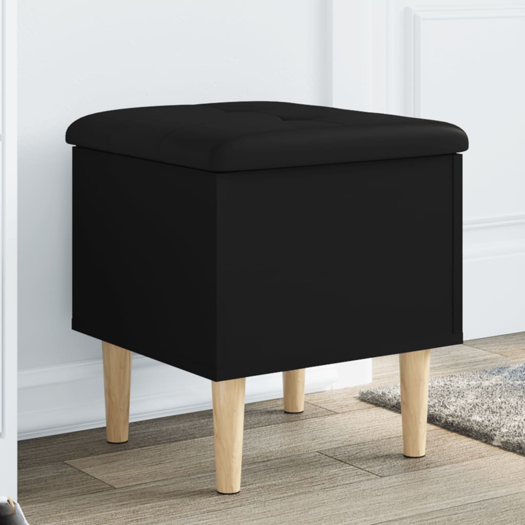 vidaXL Storage Bench Black 42x42x46 cm Engineered Wood