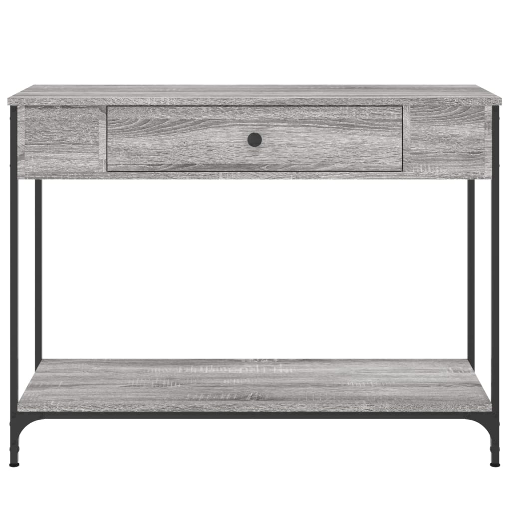 vidaXL Console Table Grey Sonoma 100x34.5x75 cm Engineered Wood