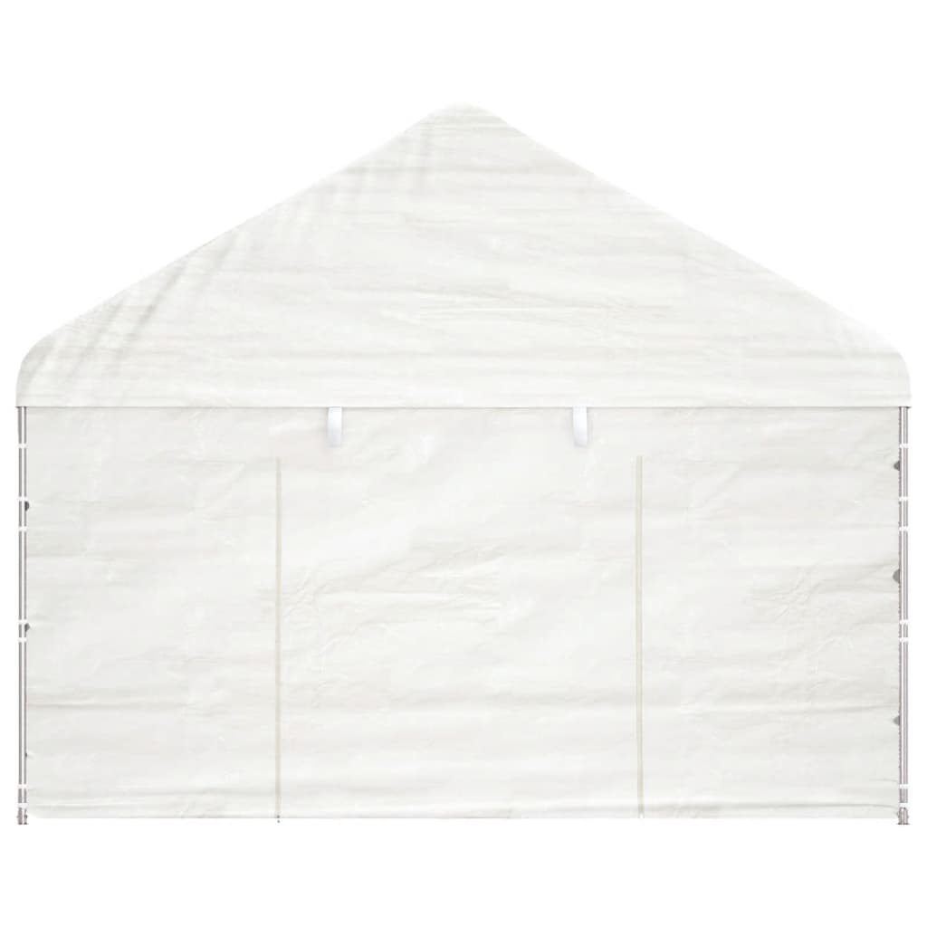 vidaXL Gazebo with Roof White 8.92x4.08x3.22 m Polyethylene