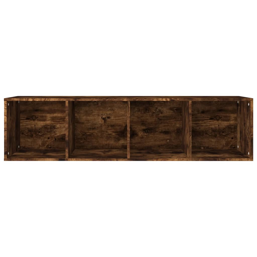 vidaXL Book Cabinet/TV Cabinet Smoked Oak 36x30x143 cm Engineered Wood