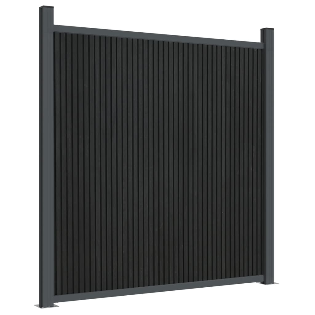 vidaXL Fence Panel Grey 1218x186 cm WPC