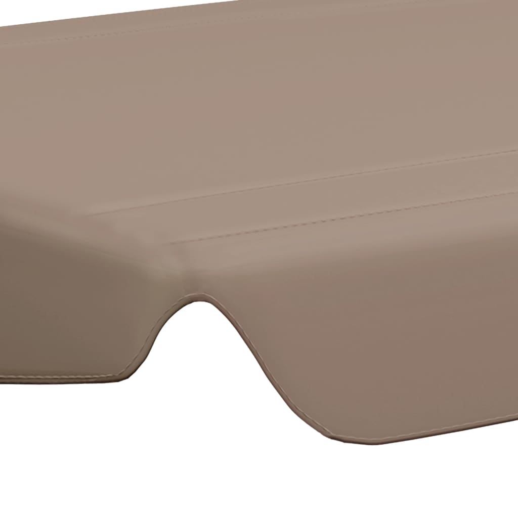 vidaXL Replacement Canopy for Garden Swing Taupe 150/130x105/70 cm