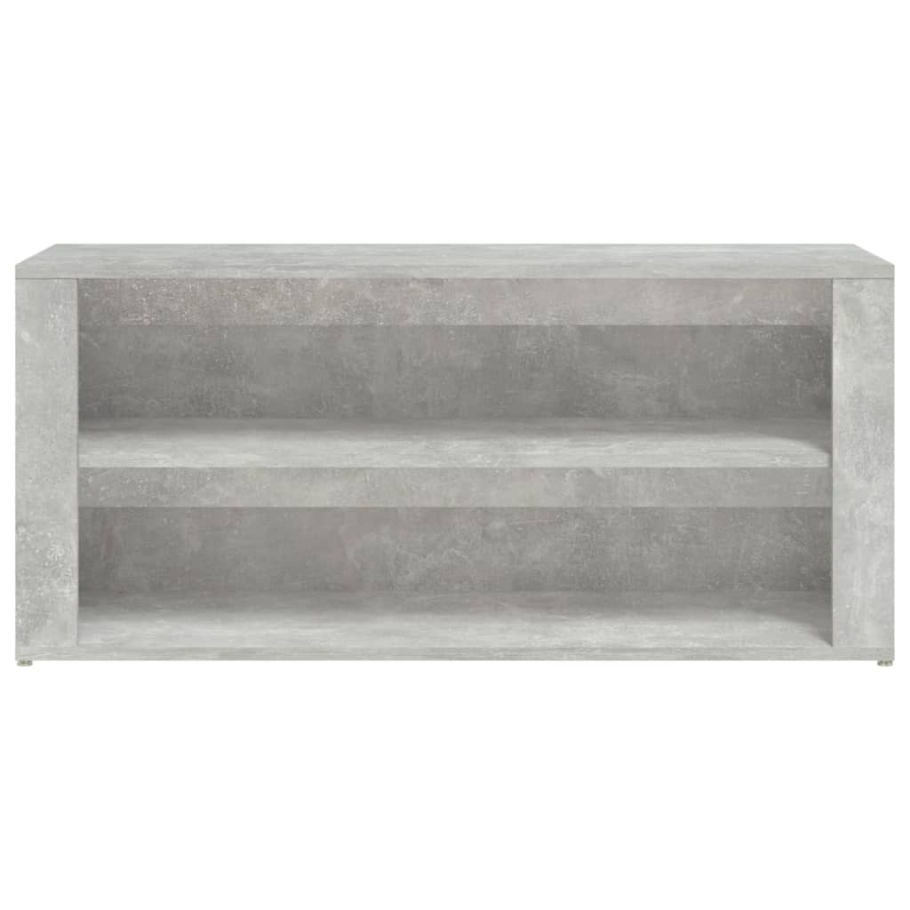 vidaXL Shoe Rack Concrete Grey 100x35x45 cm Engineered Wood