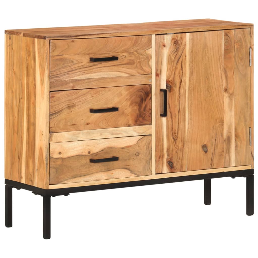 vidaXL Sideboard 88x30x73 cm Solid Acacia Wood