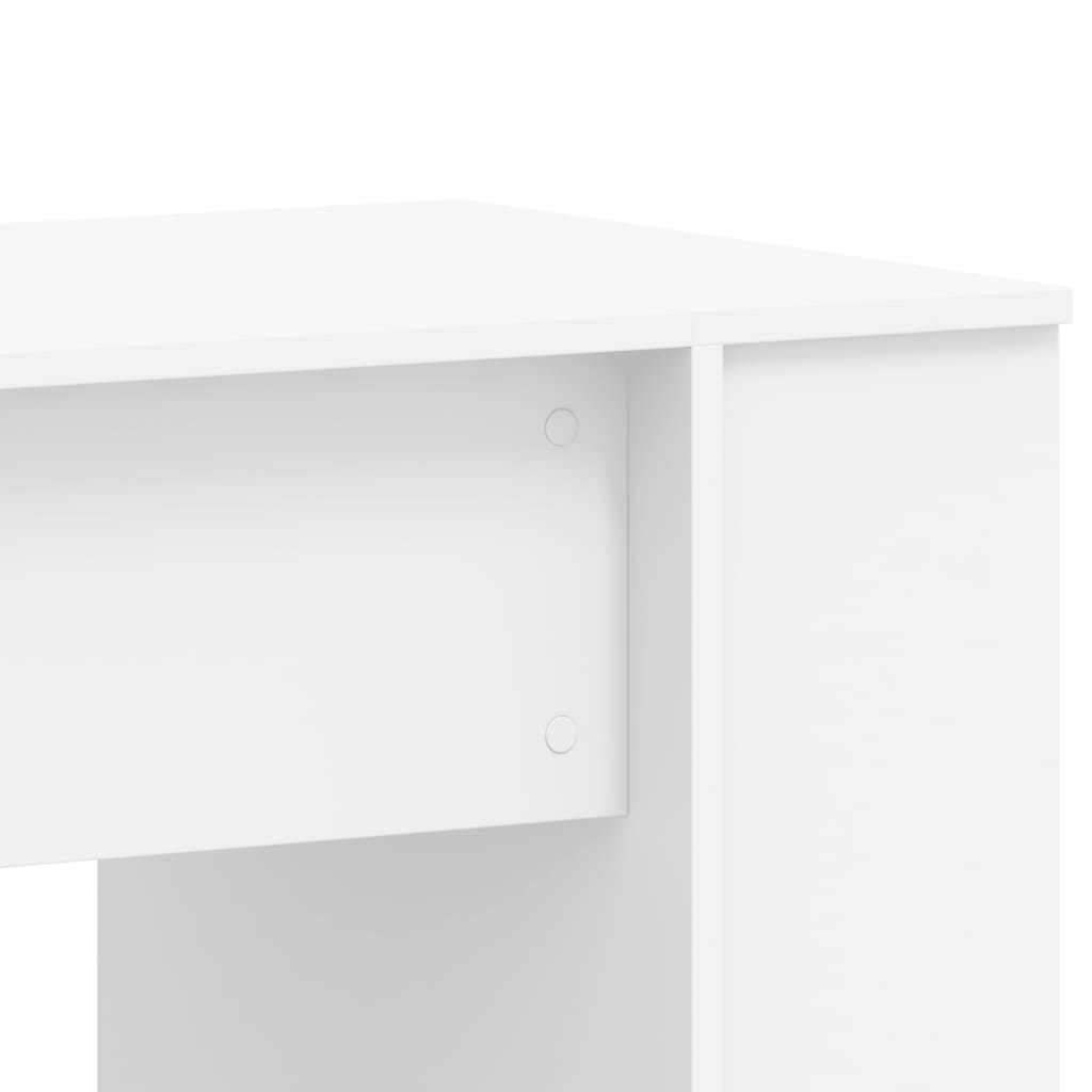 vidaXL Desk White 140x50x75 cm Engineered Wood