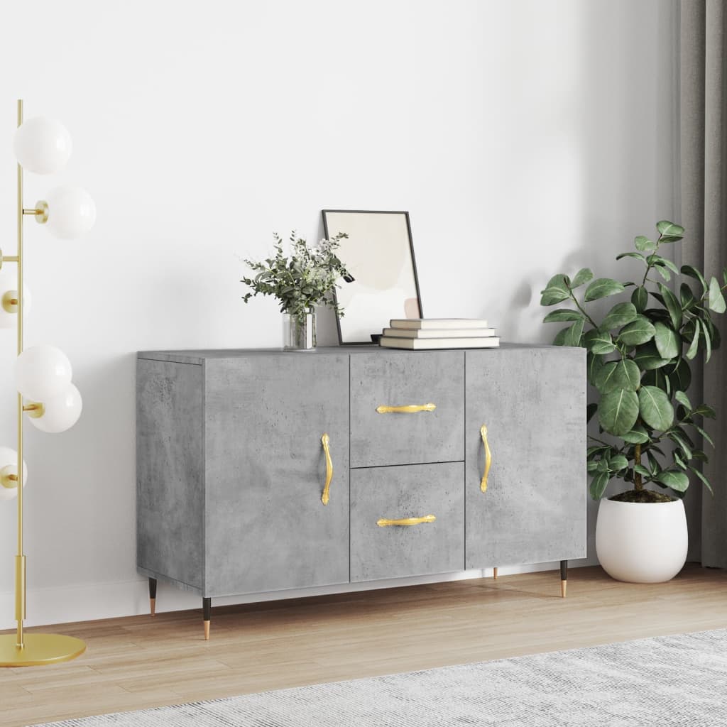 vidaXL Sideboard Concrete Grey 100x36x60 cm Engineered Wood