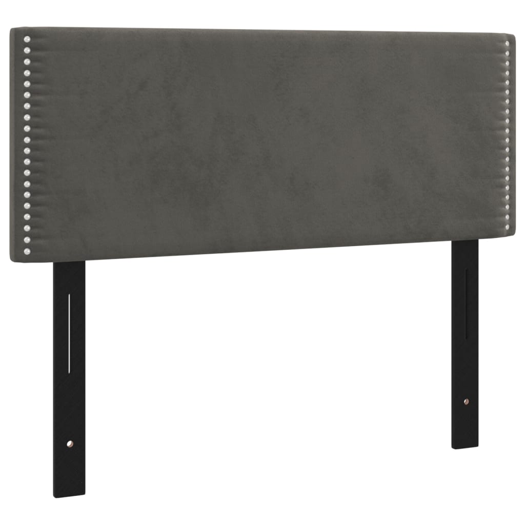 vidaXL Headboard Dark Grey 100x5x78/88 cm Velvet